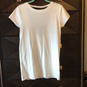 White Cut-Out Back T-Shirt Dress